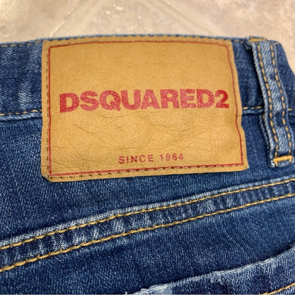 DSQUARED2 Distressed Low Rise Jeans, Italy Size 36 - Picture 3 of 13